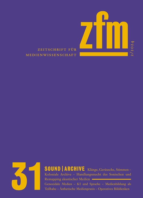 Neu | Zeitschrift für Medienwissenschaft: “Sound|Archive”